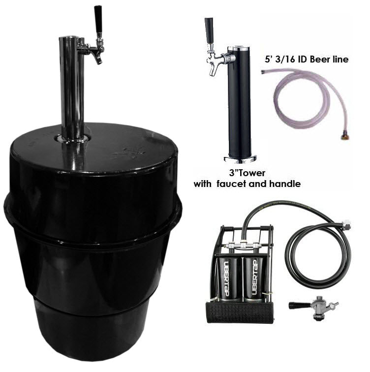01_XBar - includes foot pump, faucet tower, d-coupler
